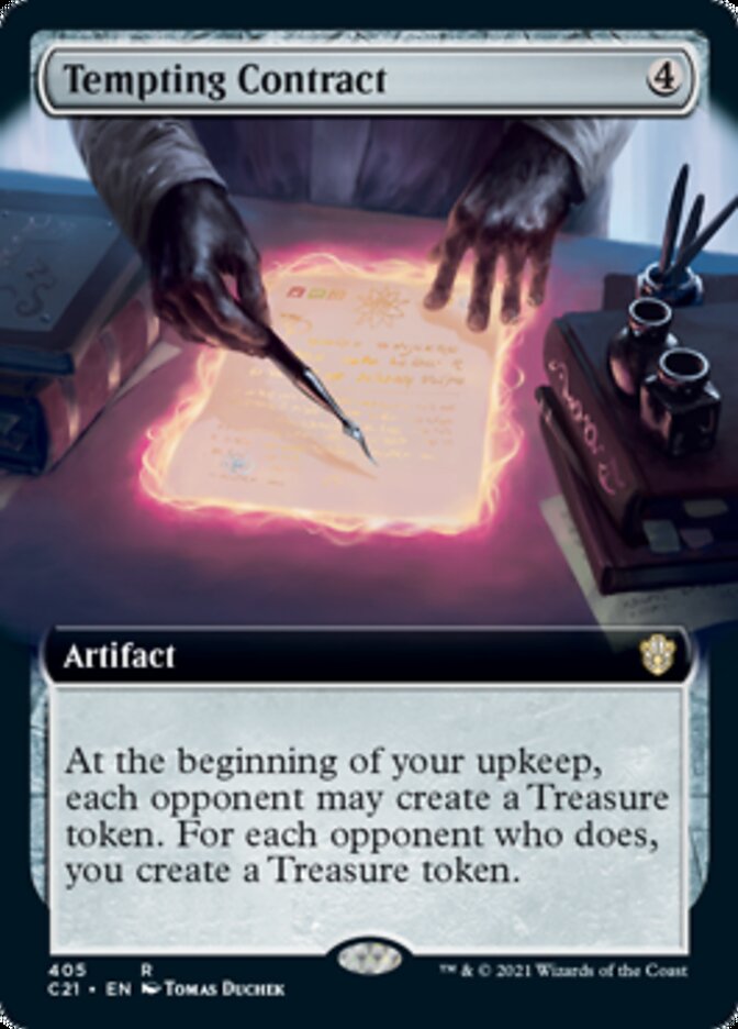Tempting Contract (Extended Art) [Commander 2021] | Odin's Place