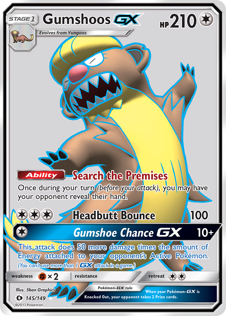 Gumshoos GX (145/149) [Sun & Moon: Base Set] | Odin's Place