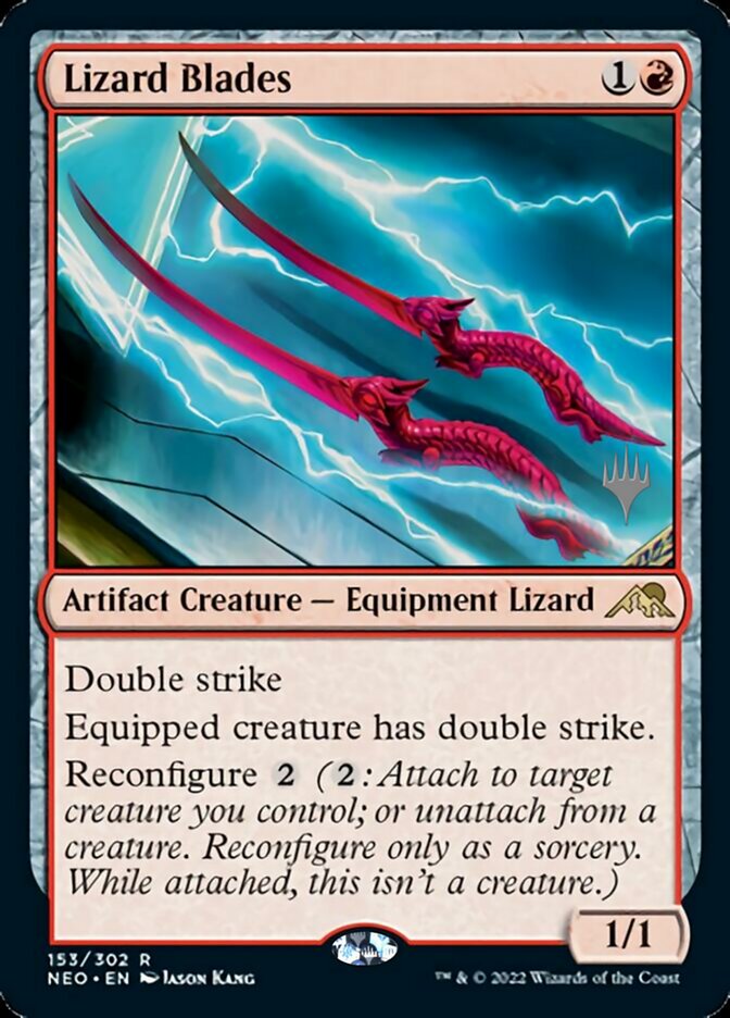 Lizard Blades (Promo Pack) [Kamigawa: Neon Dynasty Promos] | Odin's Place