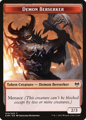 Dwarf Berserker // Demon Berserker Double-Sided Token [Kaldheim Tokens] | Odin's Place