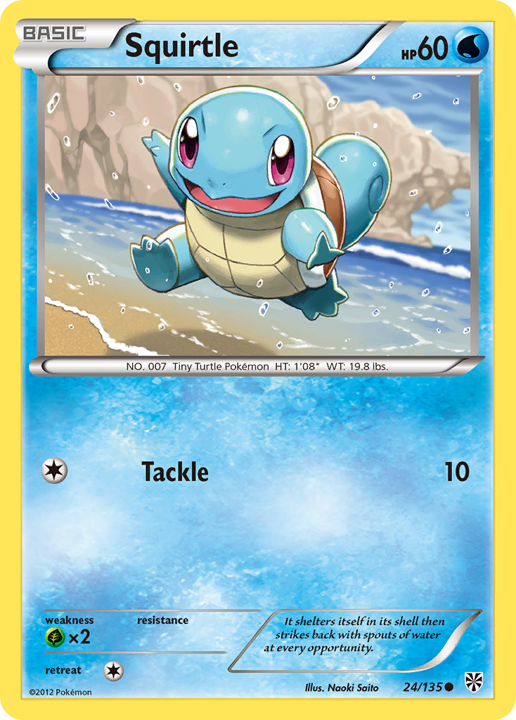 Squirtle (24/135) [Black & White: Plasma Storm] | Odin's Place