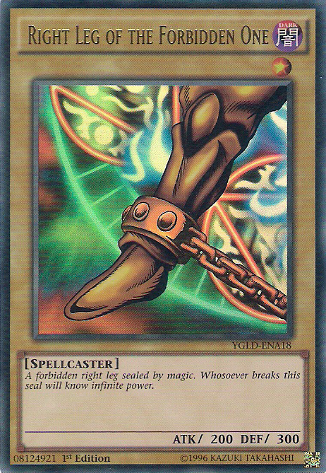 Right Leg of the Forbidden One [YGLD-ENA18] Ultra Rare | Odin's Place