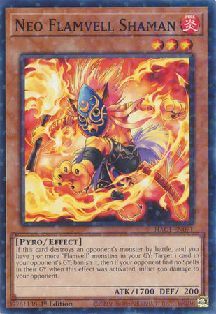 Neo Flamvell Shaman (Duel Terminal) [HAC1-EN071] Common | Odin's Place
