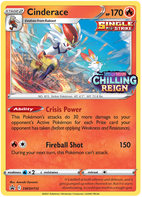 Cinderace (SWSH112) [Sword & Shield: Black Star Promos] | Odin's Place