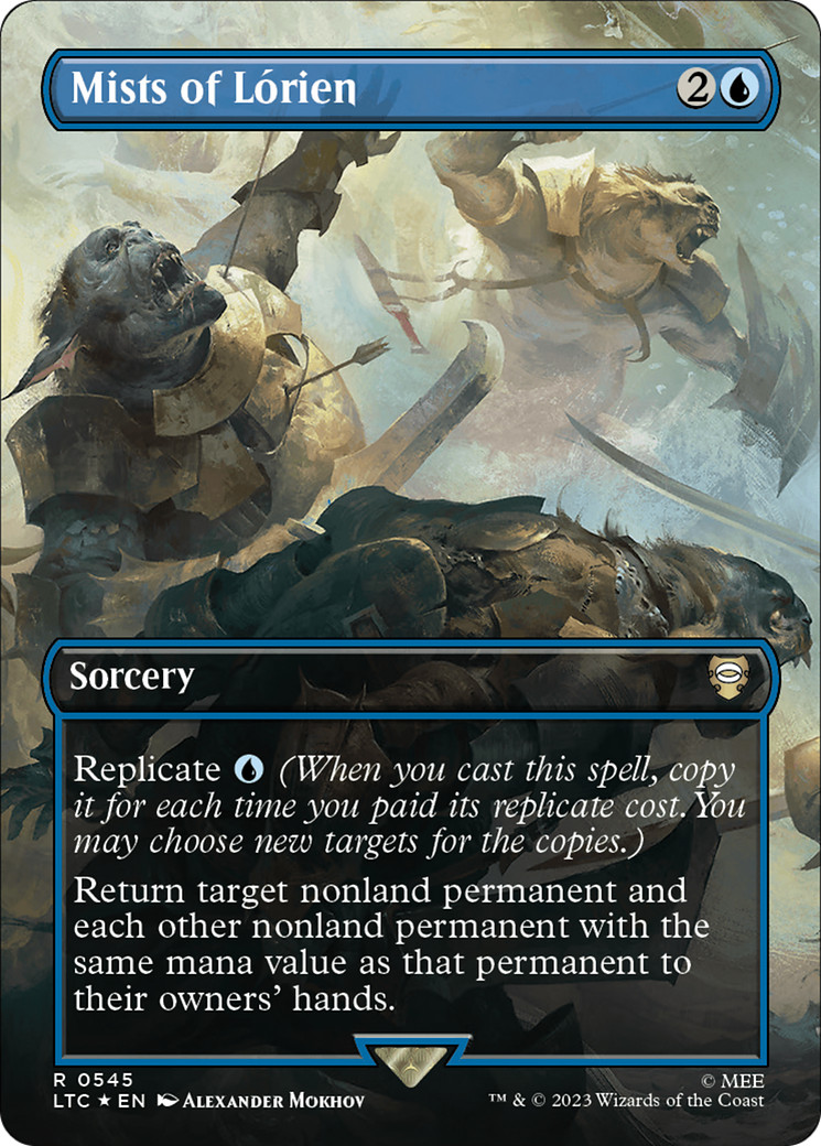 Mists of Lorien (Borderless) (Surge Foil) [The Lord of the Rings: Tales of Middle-Earth Commander] | Odin's Place