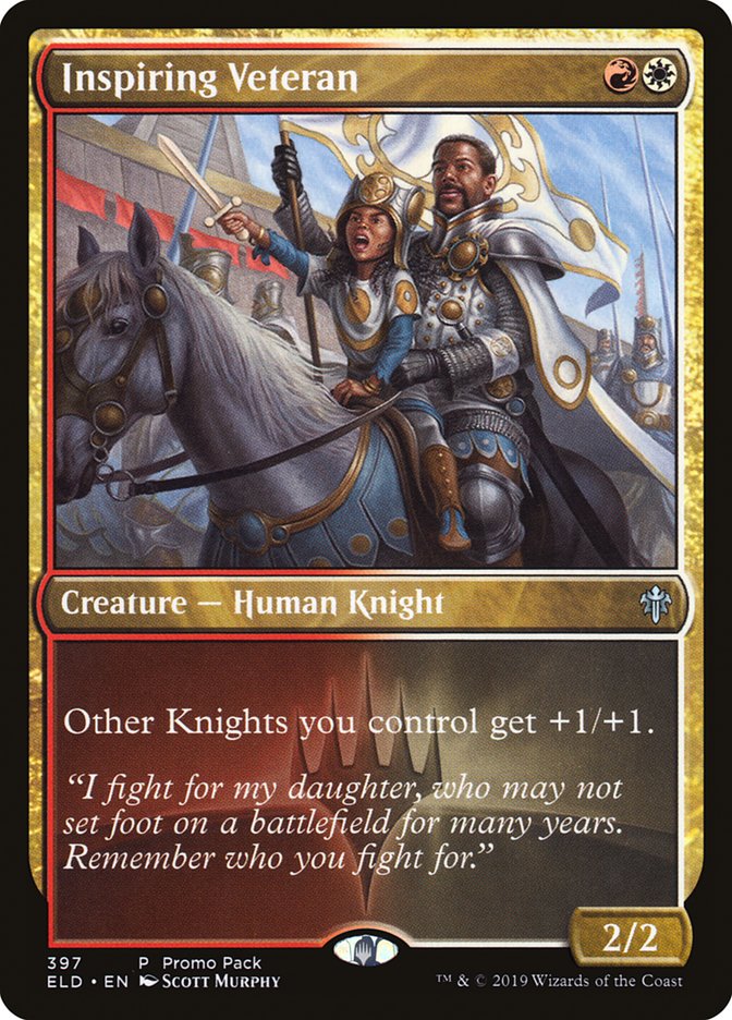 Inspiring Veteran (Promo Pack) [Throne of Eldraine Promos] | Odin's Place
