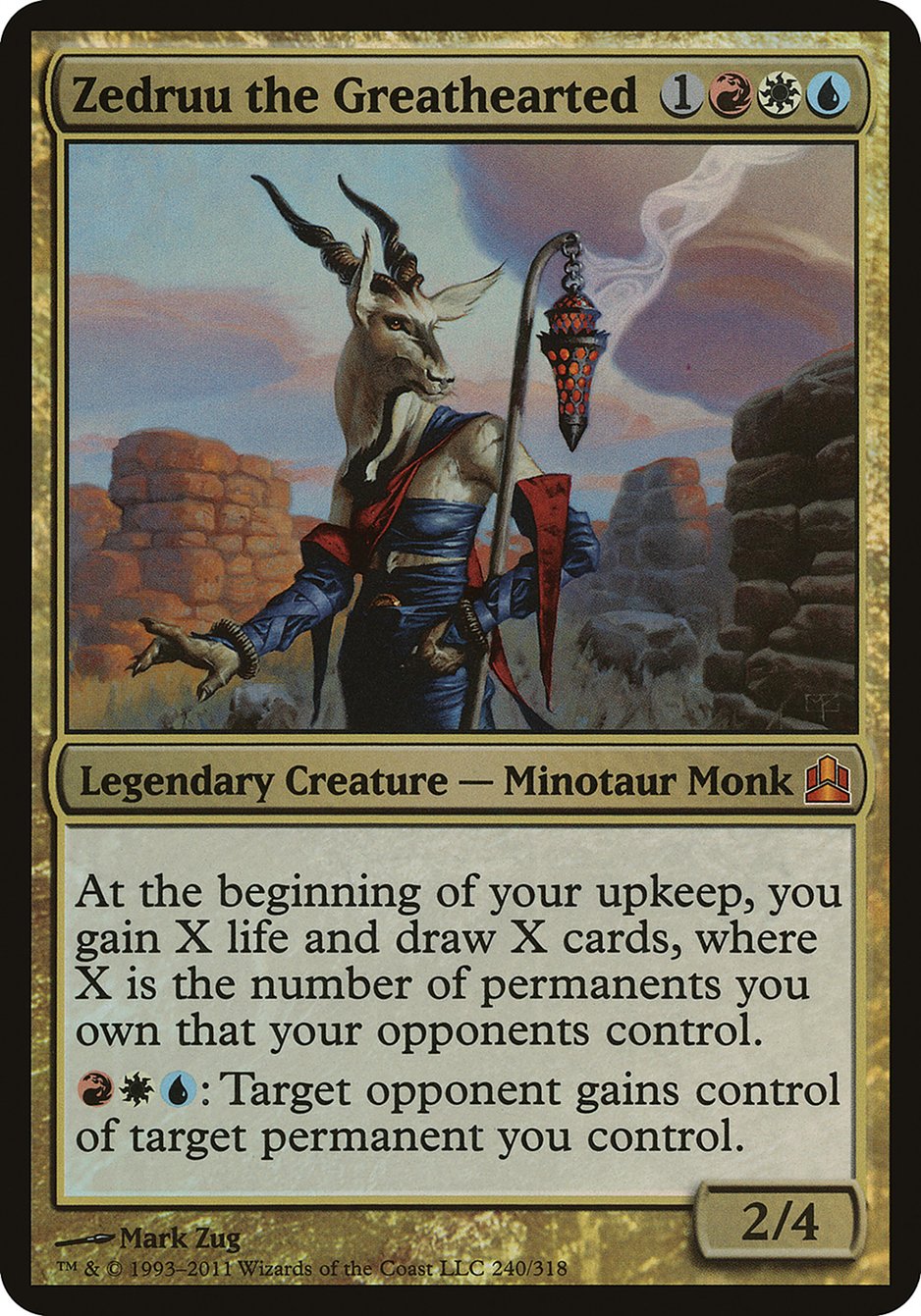 Zedruu the Greathearted (240) (Oversized) [Commander 2011 Oversized] | Odin's Place