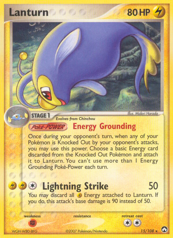 Lanturn (15/108) [EX: Power Keepers] | Odin's Place
