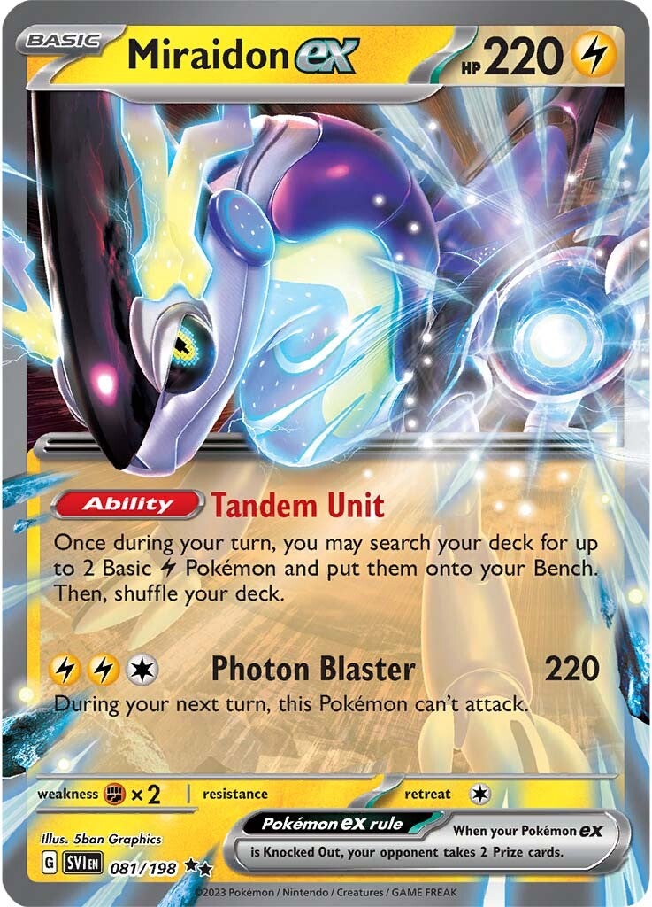Miraidon ex (081/198) (Jumbo Card) [Scarlet & Violet: Base Set] | Odin's Place