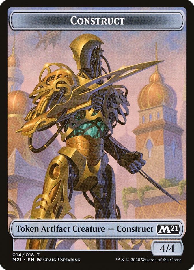 Beast // Construct Double-Sided Token [Core Set 2021 Tokens] | Odin's Place