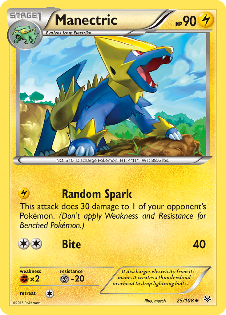 Manectric (25/108) [XY: Roaring Skies] | Odin's Place