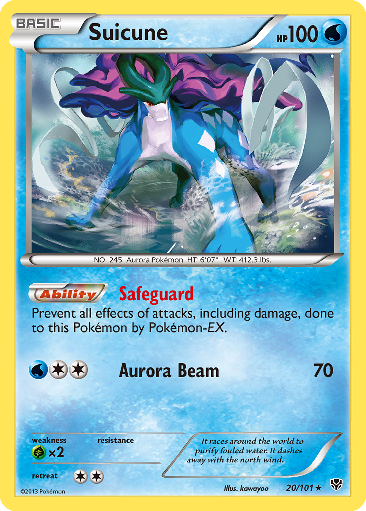 Suicune (20/101) [Black & White: Plasma Blast] | Odin's Place