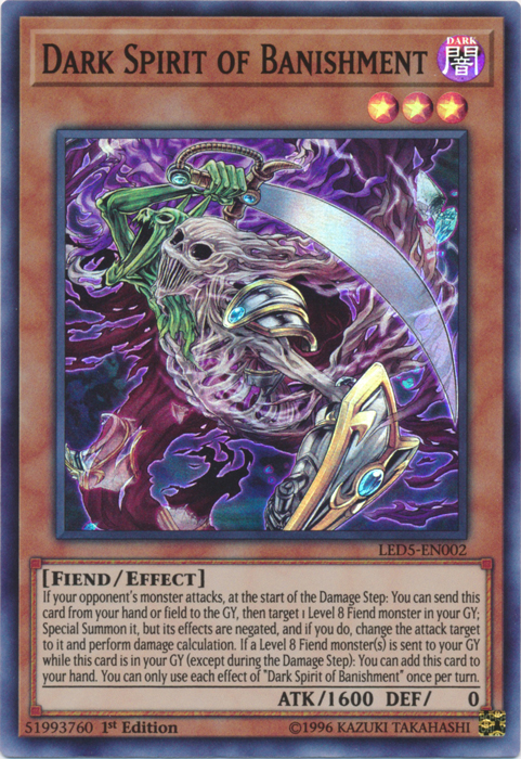 Dark Spirit of Banishment [LED5-EN002] Super Rare | Odin's Place
