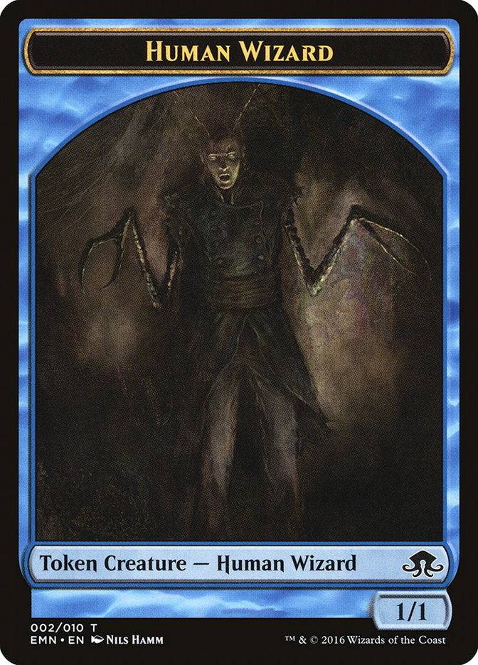 Human Wizard Token (2) [Eldritch Moon Tokens] | Odin's Place