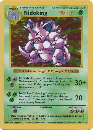Nidoking (11/102) [Base Set Shadowless Unlimited] | Odin's Place