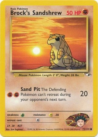 Brock's Sandshrew (72/132) [Gym Heroes Unlimited] | Odin's Place