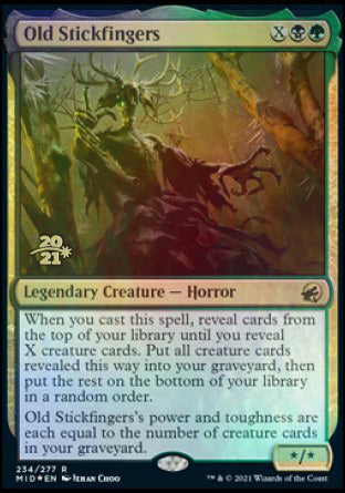 Old Stickfingers [Innistrad: Midnight Hunt Prerelease Promos] | Odin's Place