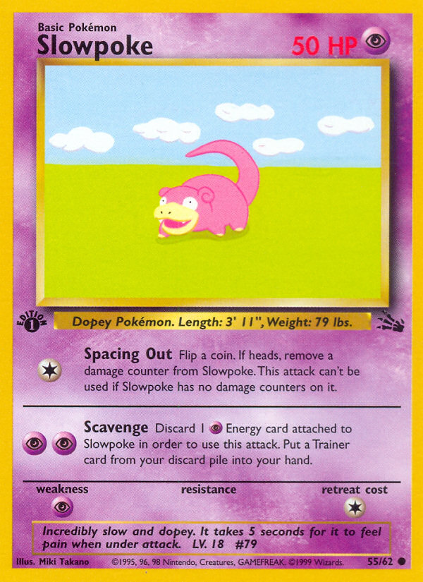 Slowpoke (55/62) [Fossil 1st Edition] | Odin's Place