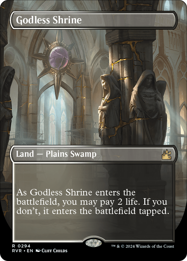Godless Shrine (Borderless) [Ravnica Remastered] | Odin's Place