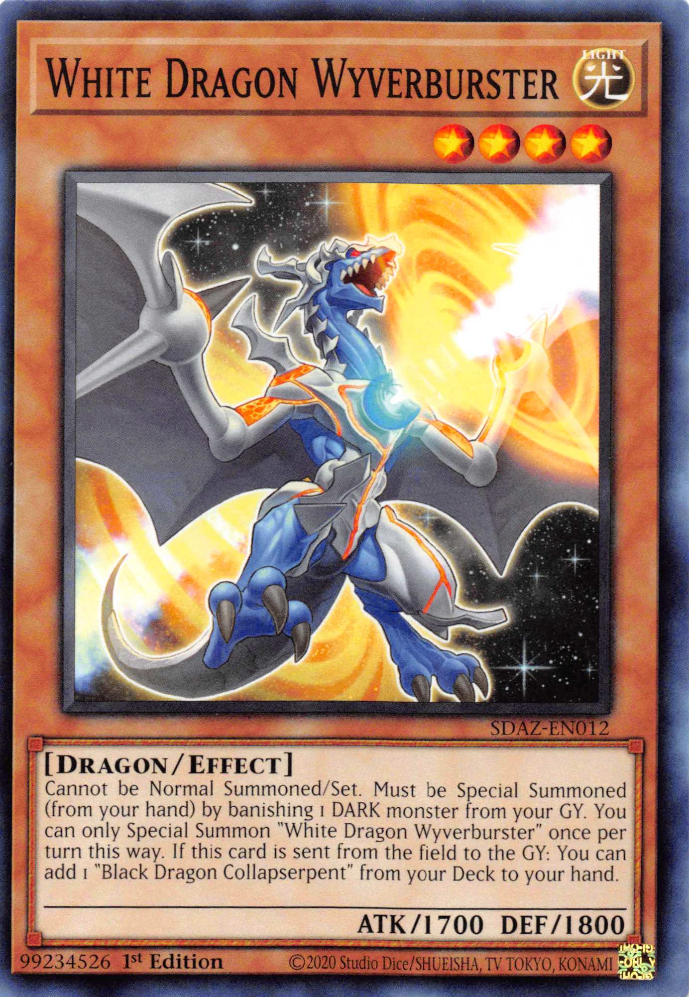 White Dragon Wyverburster [SDAZ-EN012] Common | Odin's Place