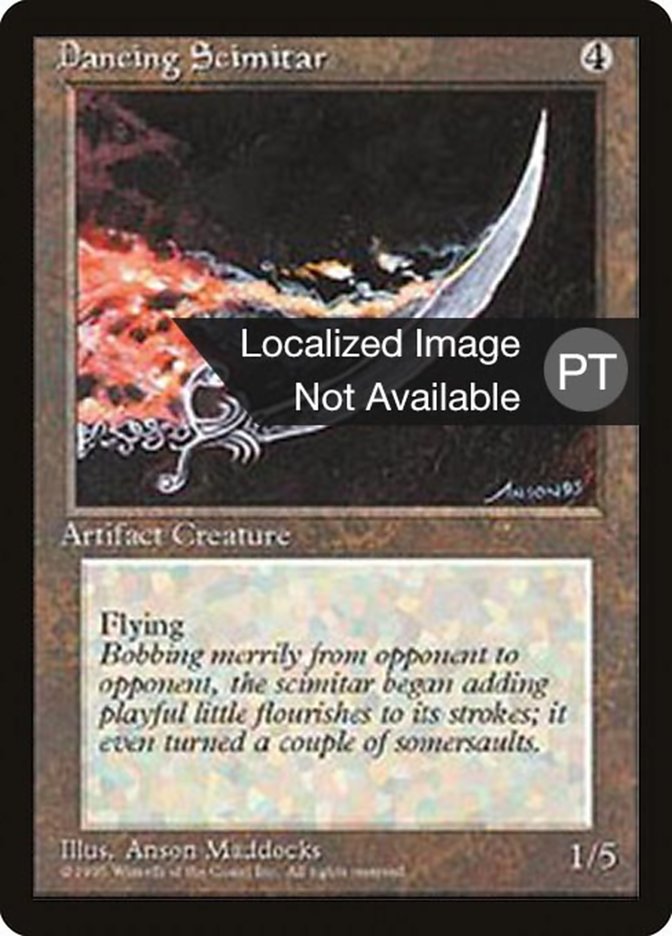 Dancing Scimitar [Fourth Edition (Foreign Black Border)] | Odin's Place