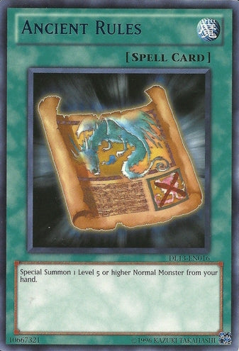 Ancient Rules (Blue) [DL13-EN016] Rare | Odin's Place