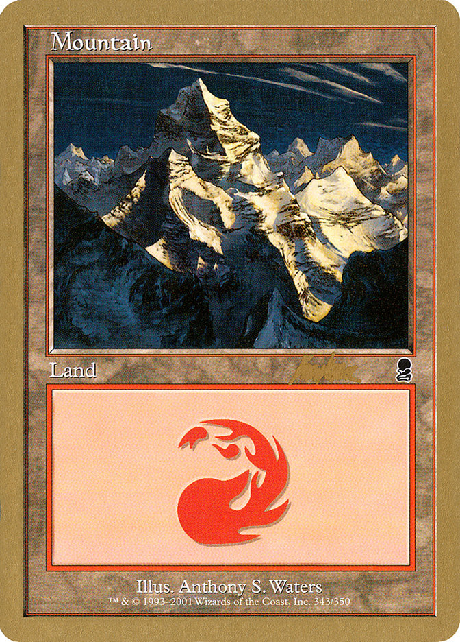 Mountain (bk343) (Brian Kibler) [World Championship Decks 2002] | Odin's Place