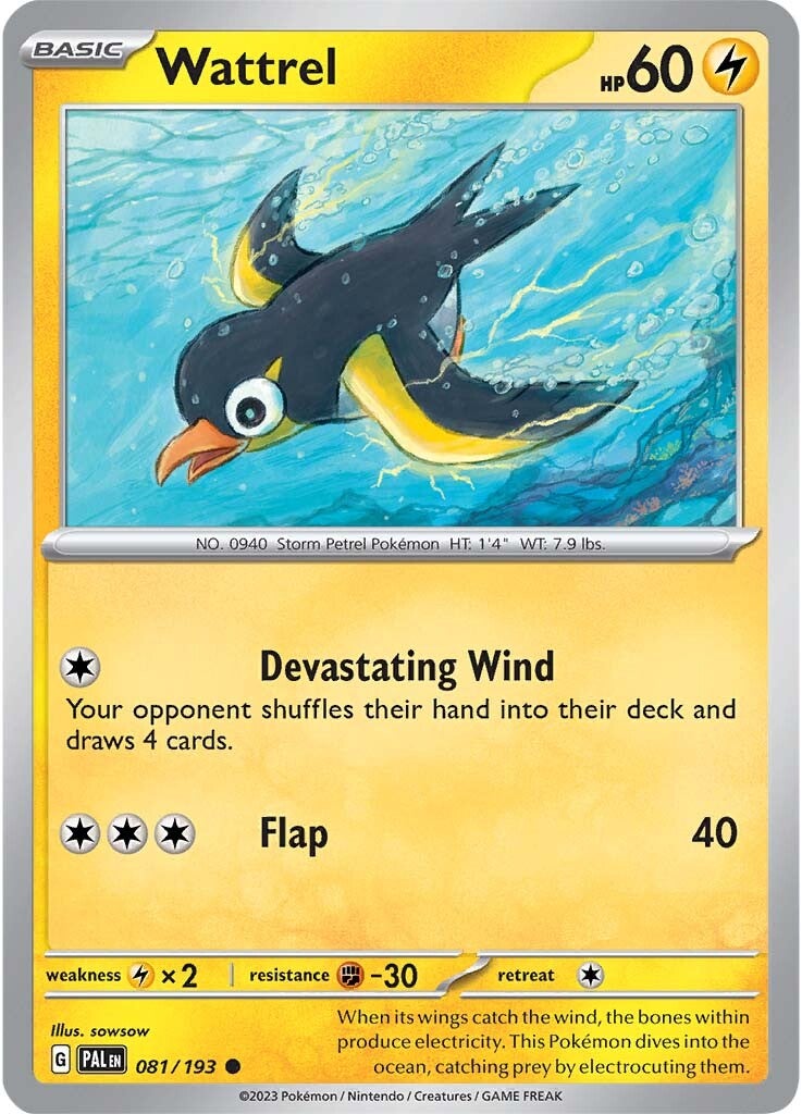 Wattrel (081/193) [Scarlet & Violet: Paldea Evolved] | Odin's Place