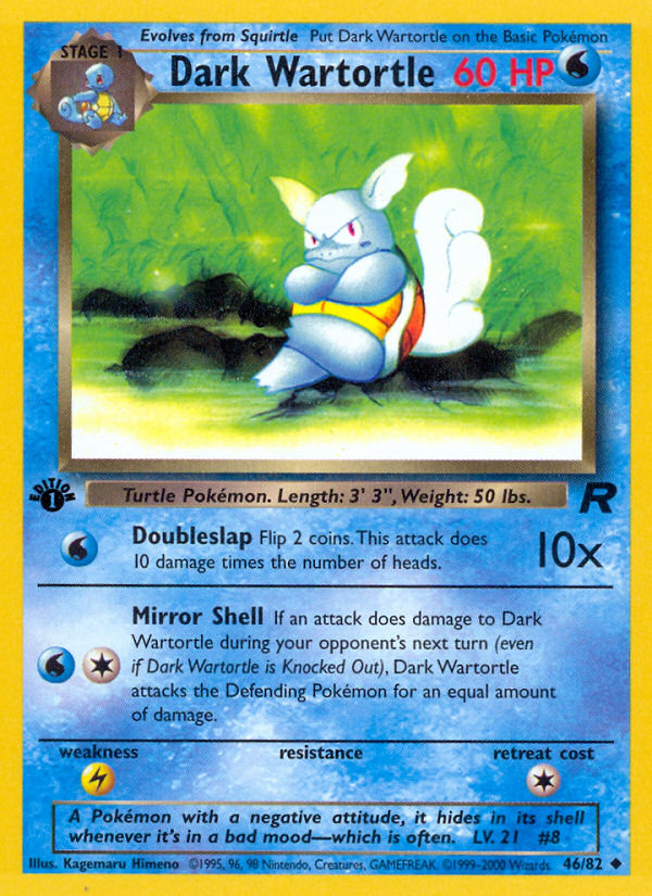 Dark Wartortle (46/82) [Team Rocket 1st Edition] | Odin's Place