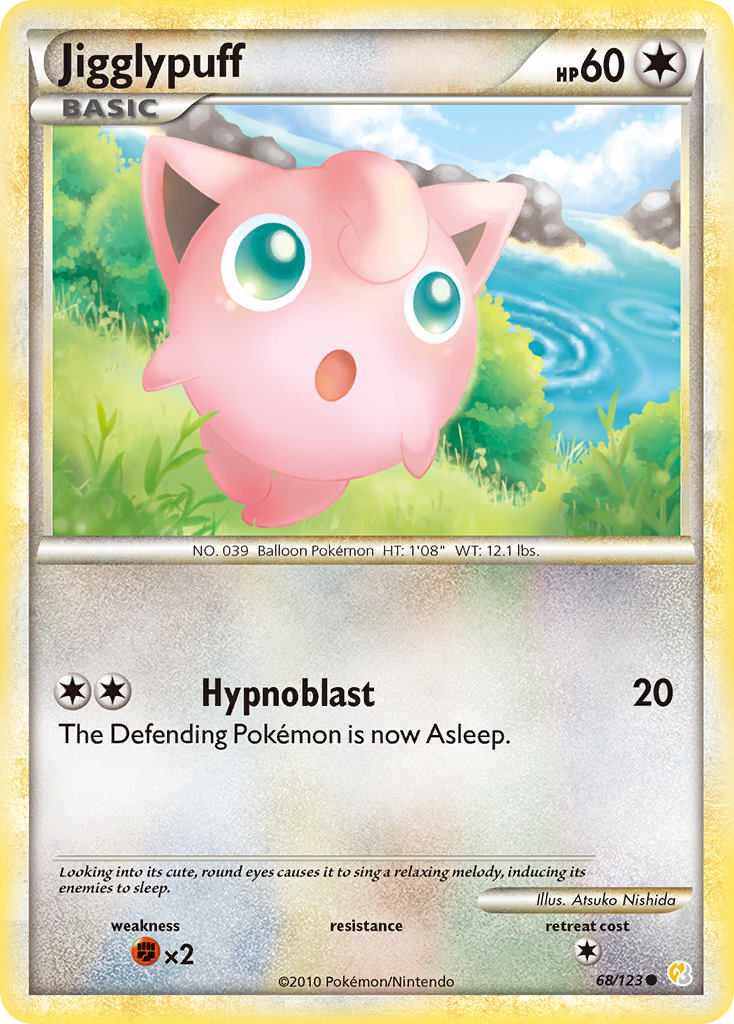 Jigglypuff (68/123) [HeartGold & SoulSilver: Base Set] | Odin's Place