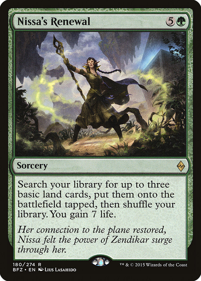 Nissa's Renewal (180) [Battle for Zendikar] | Odin's Place