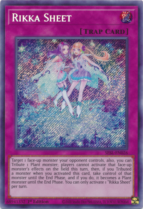Rikka Sheet [SESL-EN026] Secret Rare | Odin's Place