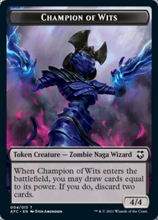 Champion of Wits // Illusion Double-Sided Token [Dungeons & Dragons: Adventures in the Forgotten Realms Commander Tokens] | Odin's Place