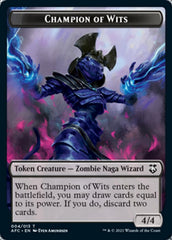 Champion of Wits // Illusion Double-Sided Token [Dungeons & Dragons: Adventures in the Forgotten Realms Commander Tokens] | Odin's Place