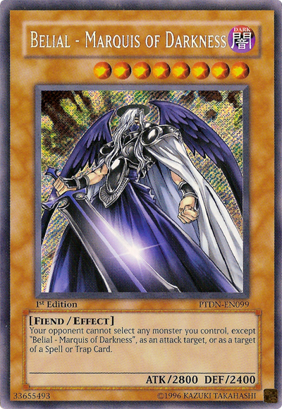 Belial - Marquis of Darkness [PTDN-EN099] Secret Rare | Odin's Place