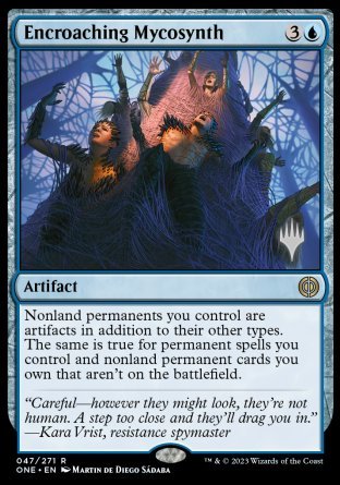 Encroaching Mycosynth (Promo Pack) [Phyrexia: All Will Be One Promos] | Odin's Place