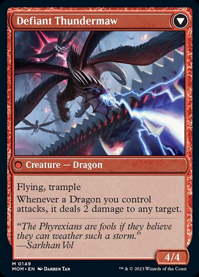 Invasion of Tarkir // Defiant Thundermaw [March of the Machine] | Odin's Place