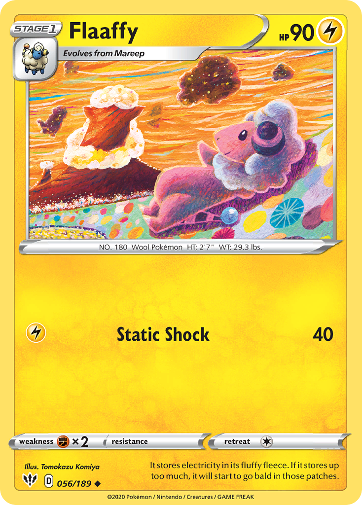 Flaaffy (056/189) [Sword & Shield: Darkness Ablaze] | Odin's Place