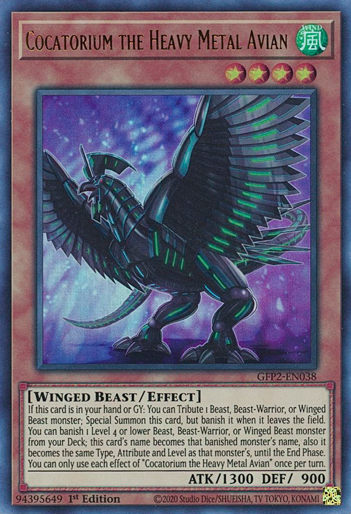 Cocatorium the Heavy Metal Avian [GFP2-EN038] Ultra Rare | Odin's Place