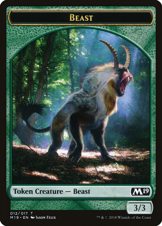 Beast Token (12) [Core Set 2019 Tokens] | Odin's Place