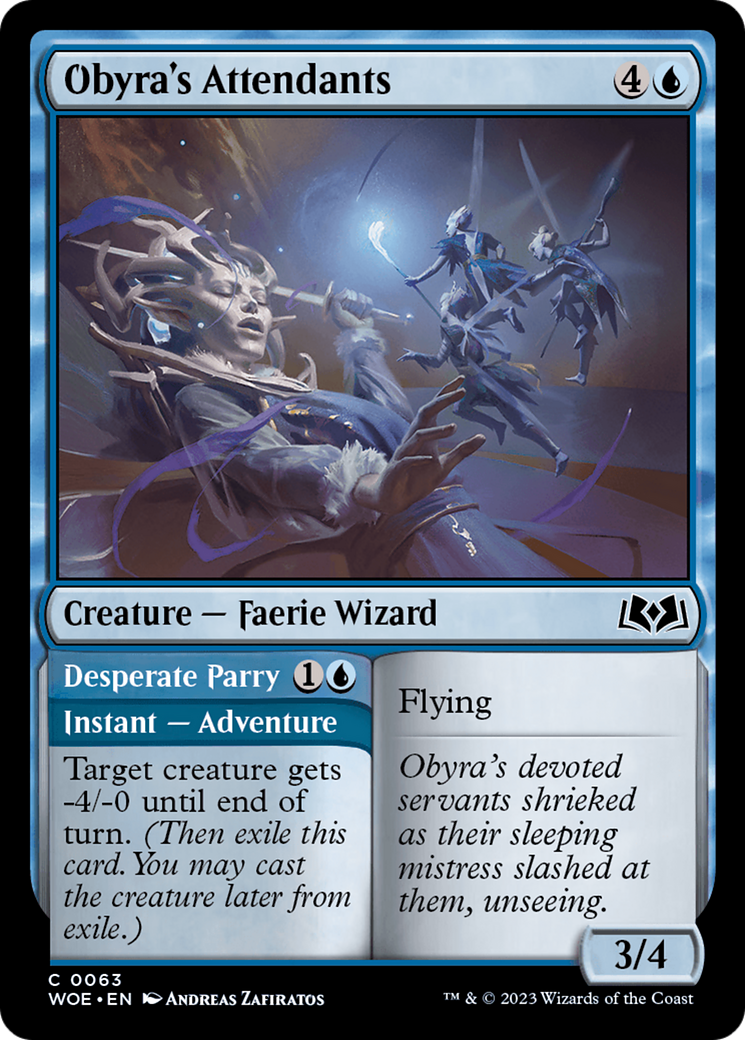 Obyra's Attendants // Desperate Parry [Wilds of Eldraine] | Odin's Place