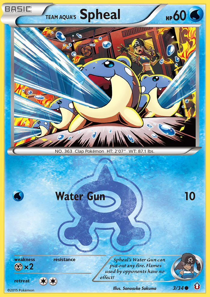 Team Aqua's Spheal (3/34) [XY: Double Crisis] | Odin's Place