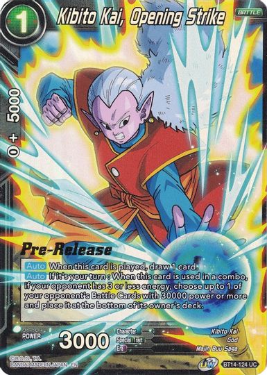 Kibito Kai, Opening Strike (BT14-124) [Cross Spirits Prerelease Promos] | Odin's Place