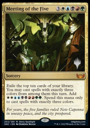 Meeting of the Five (Promo Pack) [Streets of New Capenna Promos] | Odin's Place