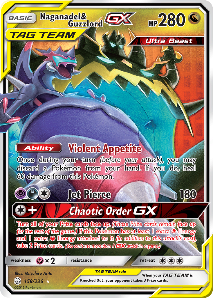Naganadel & Guzzlord GX (158/236) [Sun & Moon: Cosmic Eclipse] | Odin's Place