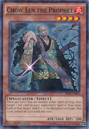 Chow Len the Prophet [BP03-EN093] Shatterfoil Rare | Odin's Place