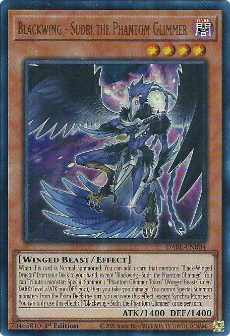 Blackwing - Sudri the Phantom Glimmer [DABL-EN004] Ultra Rare | Odin's Place
