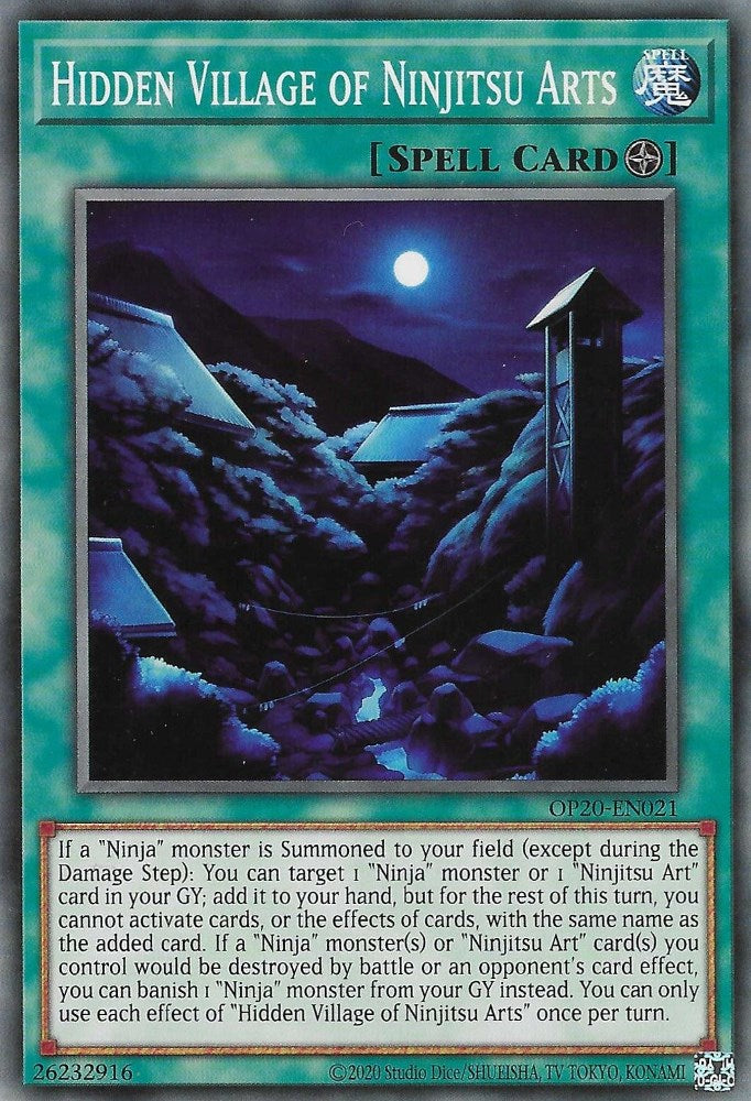 Hidden Village of Ninjitsu Arts [OP20-EN021] Common | Odin's Place