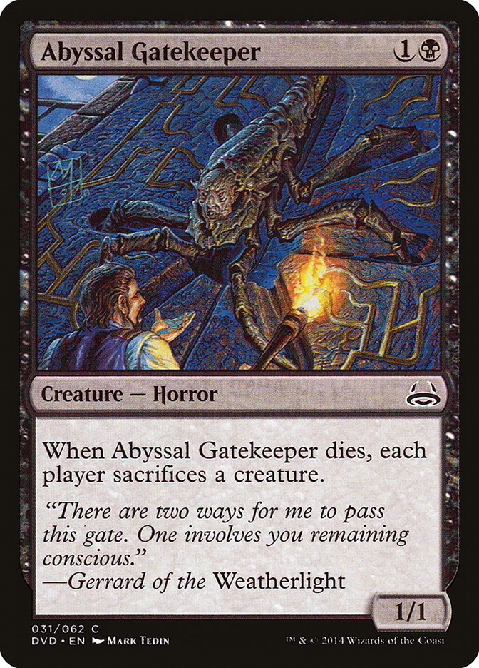 Abyssal Gatekeeper (31) (Divine vs. Demonic) [Duel Decks Anthology] | Odin's Place