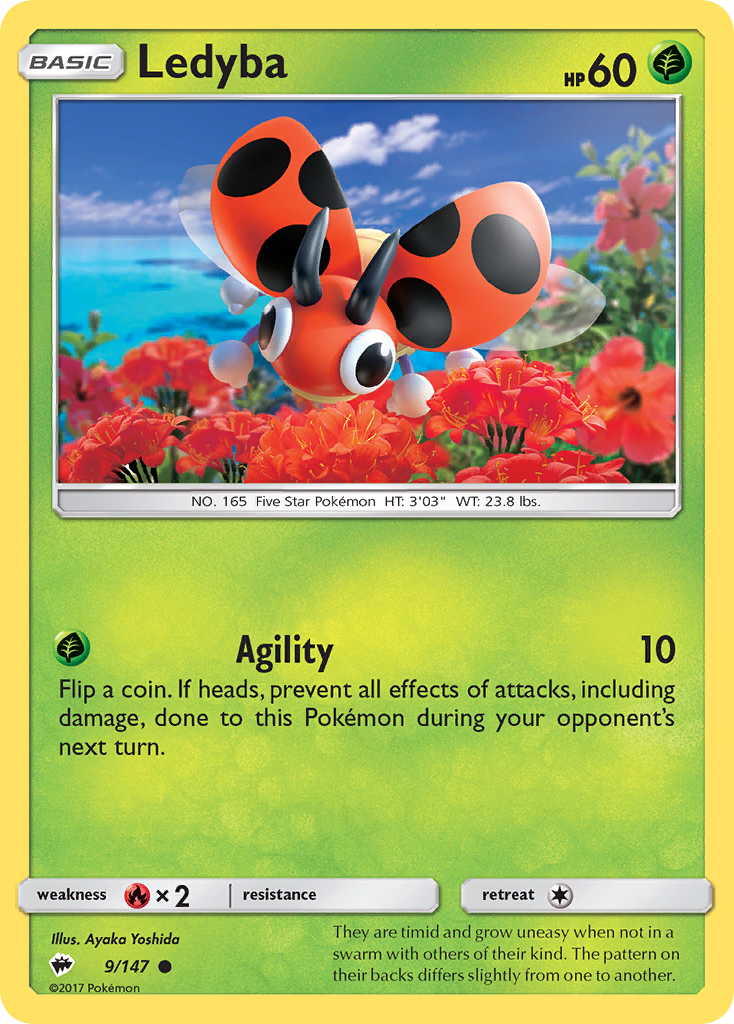 Ledyba (9/147) [Sun & Moon: Burning Shadows] | Odin's Place
